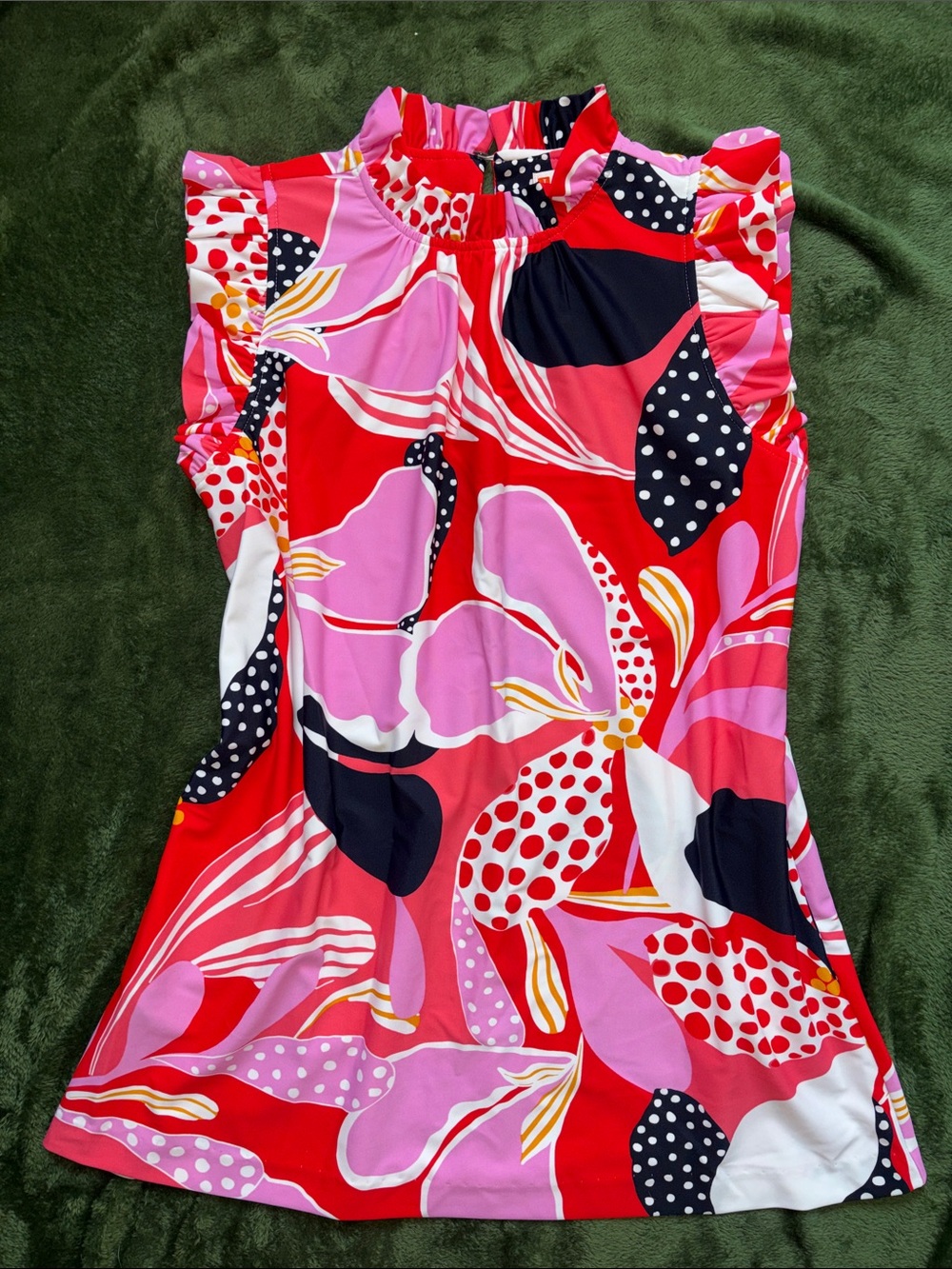 Jude Connally Colorful Patterned Sleeveless Dress